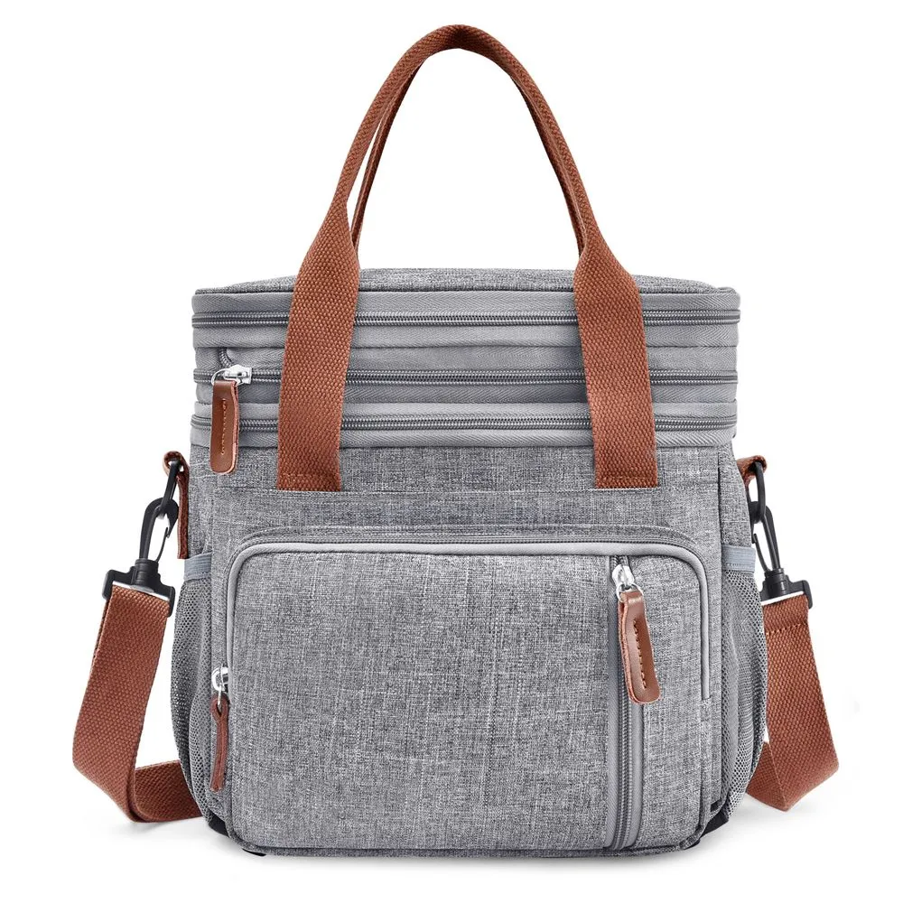 Large Reusable Insulated Lunch Cooler Bag