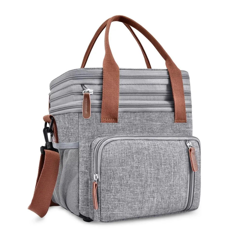 Large Reusable Insulated Lunch Cooler Bag
