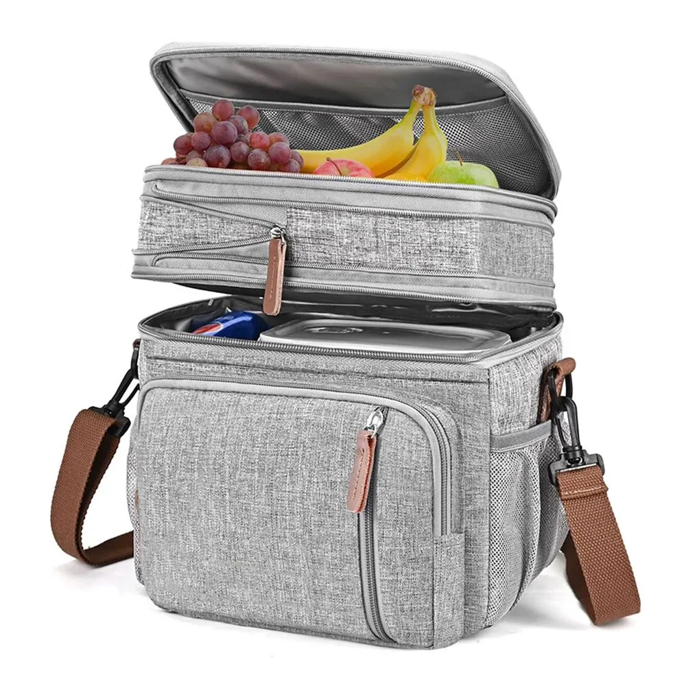 Large Reusable Insulated Lunch Cooler Bag
