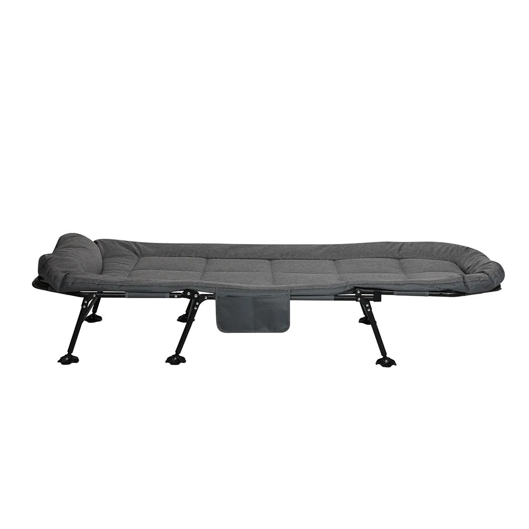 Levede Folding Camping Bed Camp Cots Dark Grey-NSW_Rural