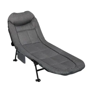 Levede Folding Camping Bed Camp Cots Dark Grey-NSW_Rural