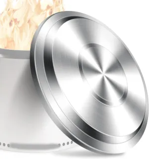 Lid for Solo Stove Yukon: 27 Inch Stainless Steel Fire Pit Cover for Solo Stove Yukon 1.0 and 2.0 Firepit, Camping Accessory for Solo Stove Yukon and Other 27”Outdoor Fire Pits