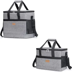 Lifewit 20L Cooler Bag, Bundle with 40L Cooler Bag, Grey