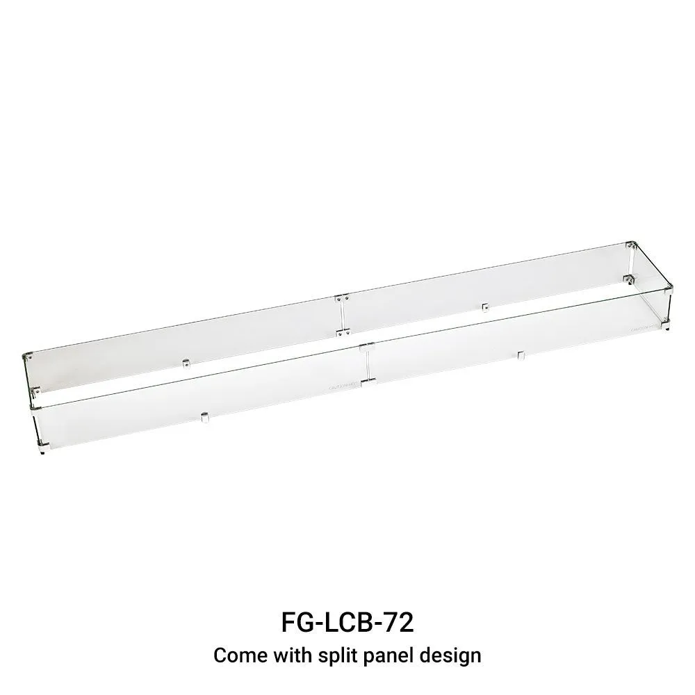 Linear Fire Table Fire Wind Guard 60 x 6