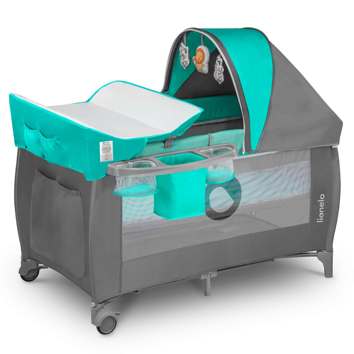 Lionelo Sven Plus Turquoise - Cot 2 in 1