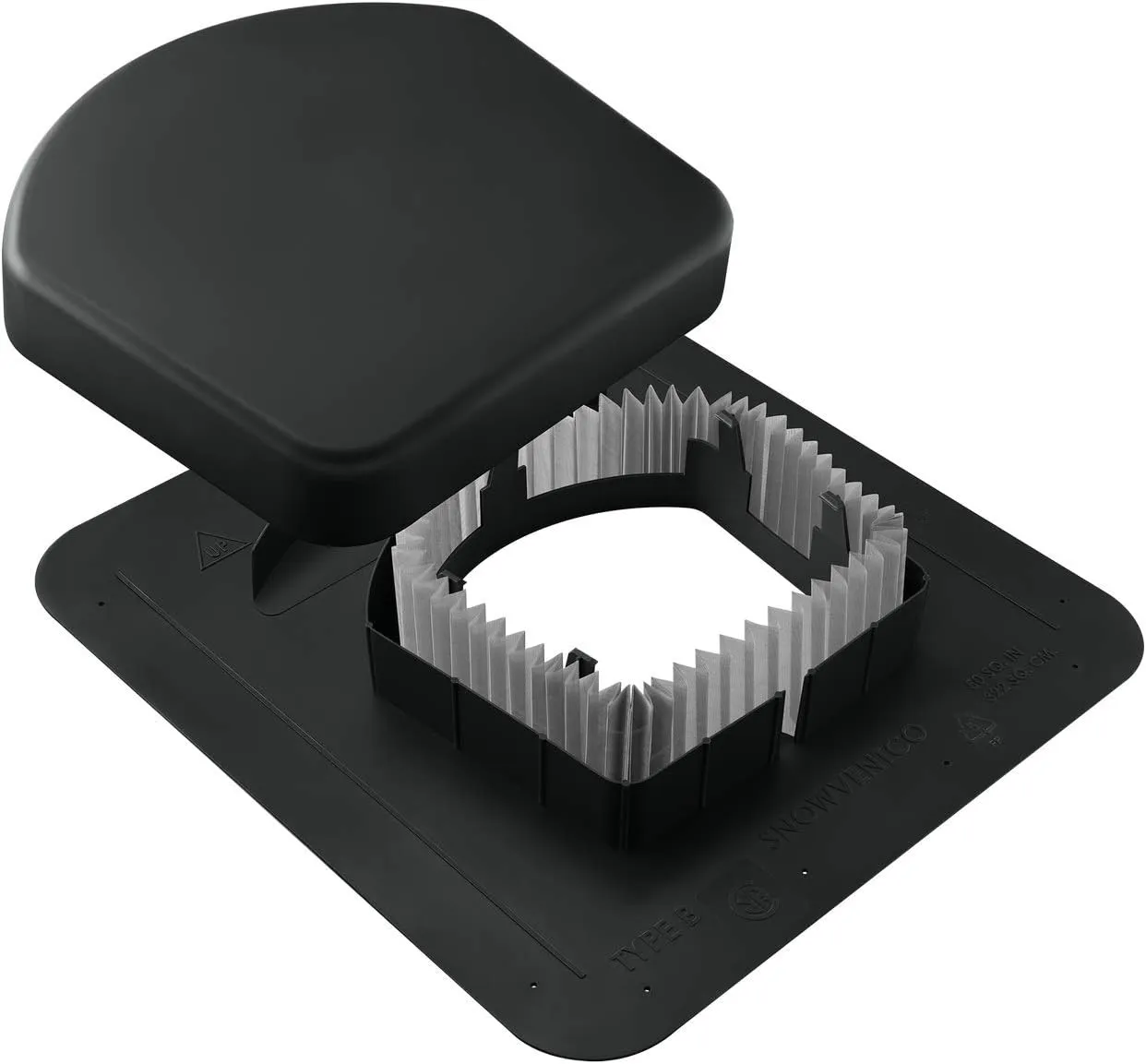 Lower Roof Intake Vent, 50 sq. in. (Black)
