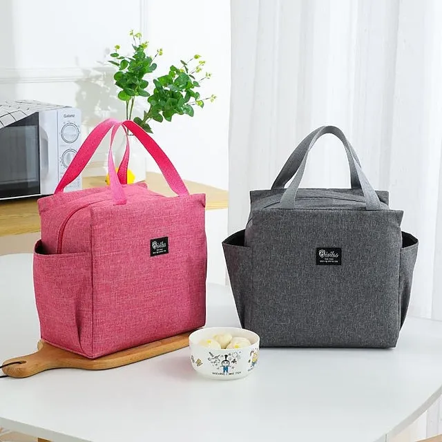 Lunch Bag Insulated Lunch Bag Reusable Tote Bag Lunch Box for Women Men, Thermal Cooler Bag Ideal for Work School Office Travel