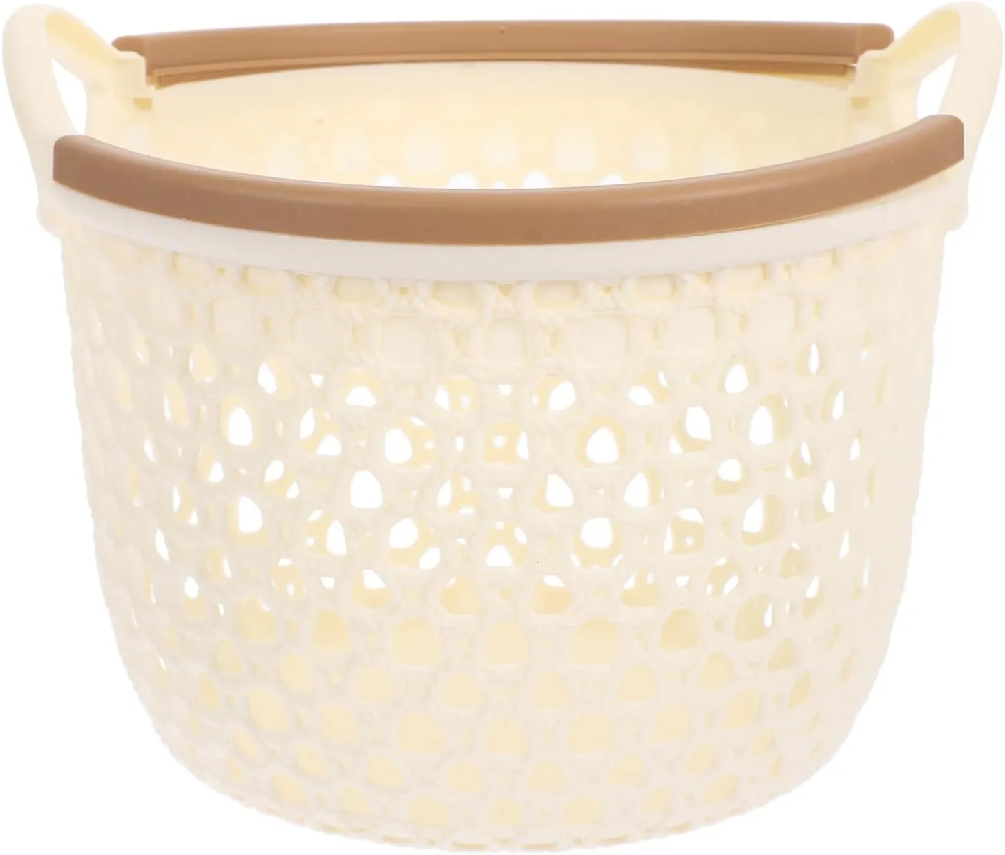 MAGICLULU Storage Basket Multi-functional Organizer for Home Desktop Sundries Snack Storage Elegant Rustic Design Small Beige