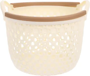 MAGICLULU Storage Basket Multi-functional Organizer for Home Desktop Sundries Snack Storage Elegant Rustic Design Small Beige