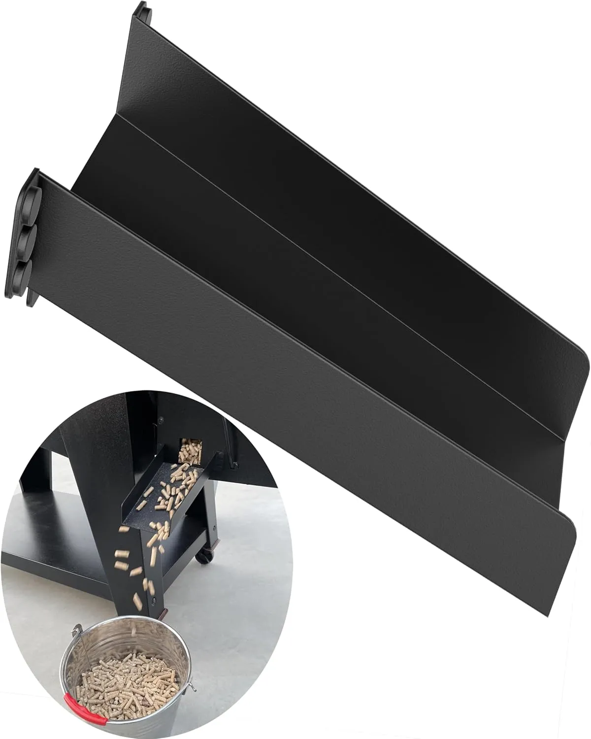 Magnetic Pellet Cleanout Chute for Pellet Smoker - Efficient Pellet Helper Slide for Cleaner Smoker Hopper - Great Accessories for Traeger, Pit Boss and Other Pellet Grills to Change Pellet Storage