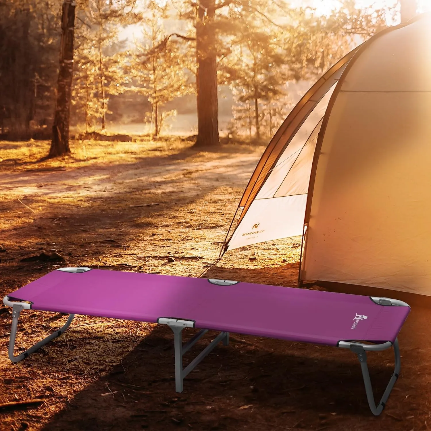 Magshion Portable Military Fold Up Camping Bed Cot   Free Storage Bag- 7 Colors