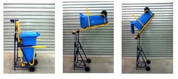 Manual Bin Lifter 30kg Capacity lifting 1420mm