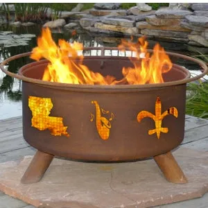 Mardi Gras Outdoor Wood Burning Fire Pit - F120
