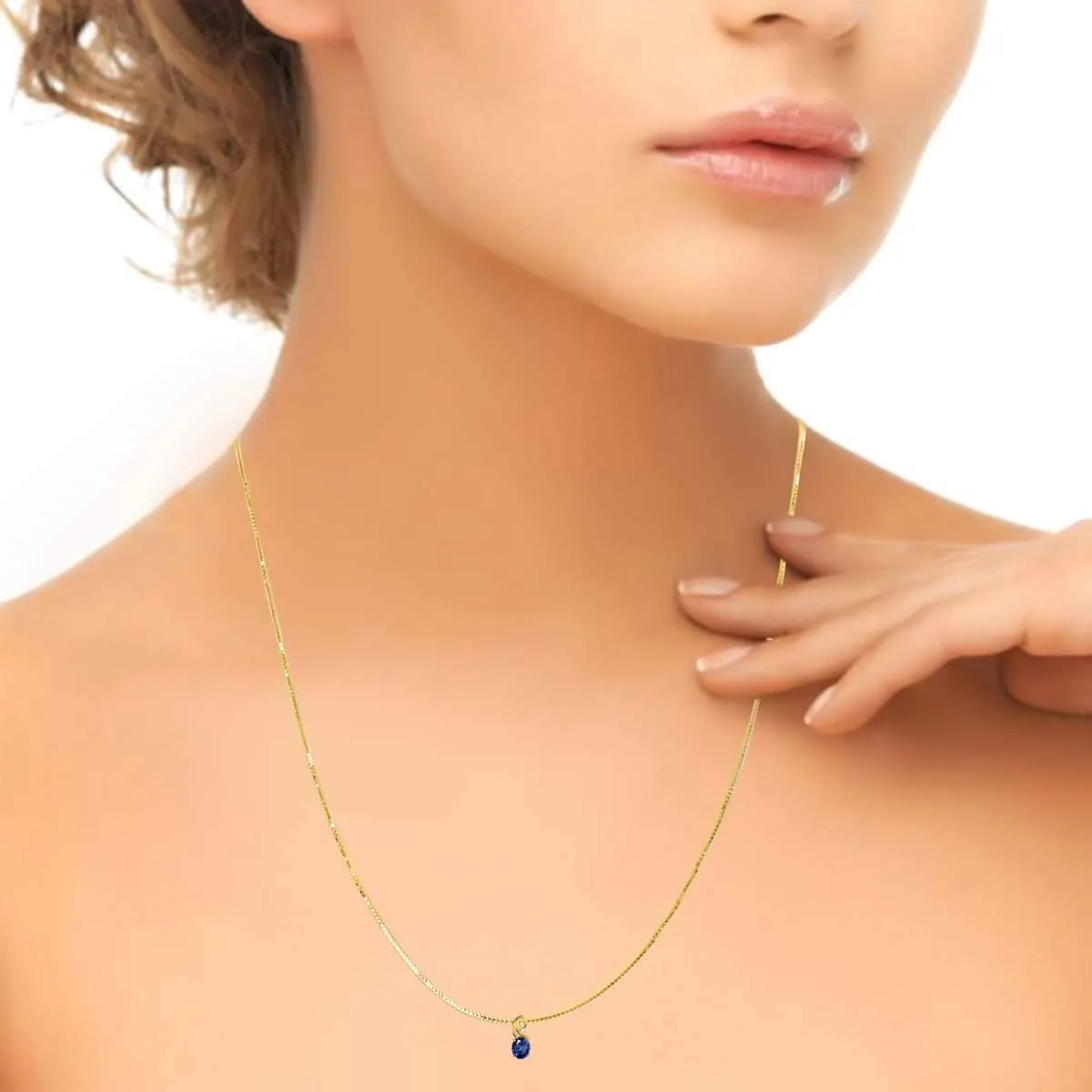MauliJewels Engagement Necklace for Women 2.43 Carat Beautiful Oval Shape Gemstone And Diamond Pendant 4 prongs 10K Yellow Gold With 18'' Rope Chain