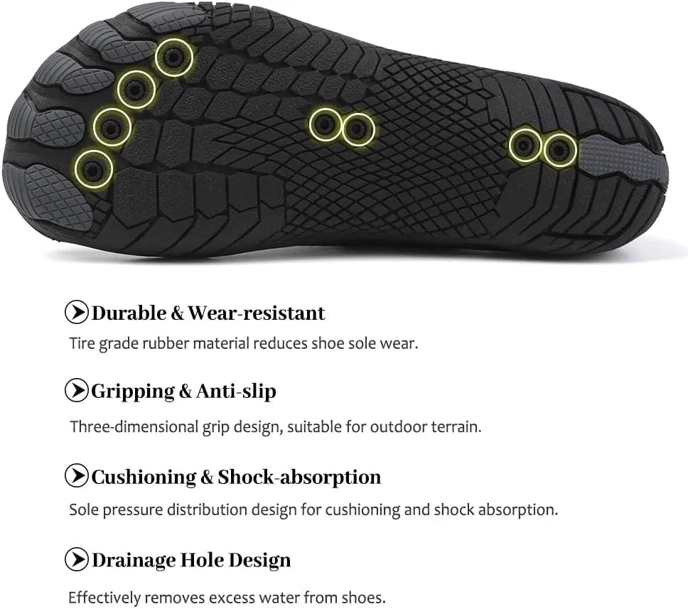 Maylrvjv Men's Women's Water Shoes Barefoot Shoes Quick Dry Aqua ShoesComfortable Lightweight Swim Water Sports Fitness Yoga Walking Outdoor Sneakers