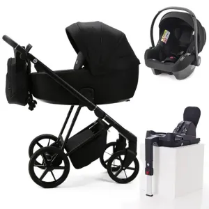MEE-GO Milano Evo 3in1 Bundle Plus Base - Standard - Abstract Black