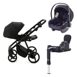 MEE-GO Milano Evo Special Editions 3in1 Bundle Plus Base - Quantum - Carbon Black