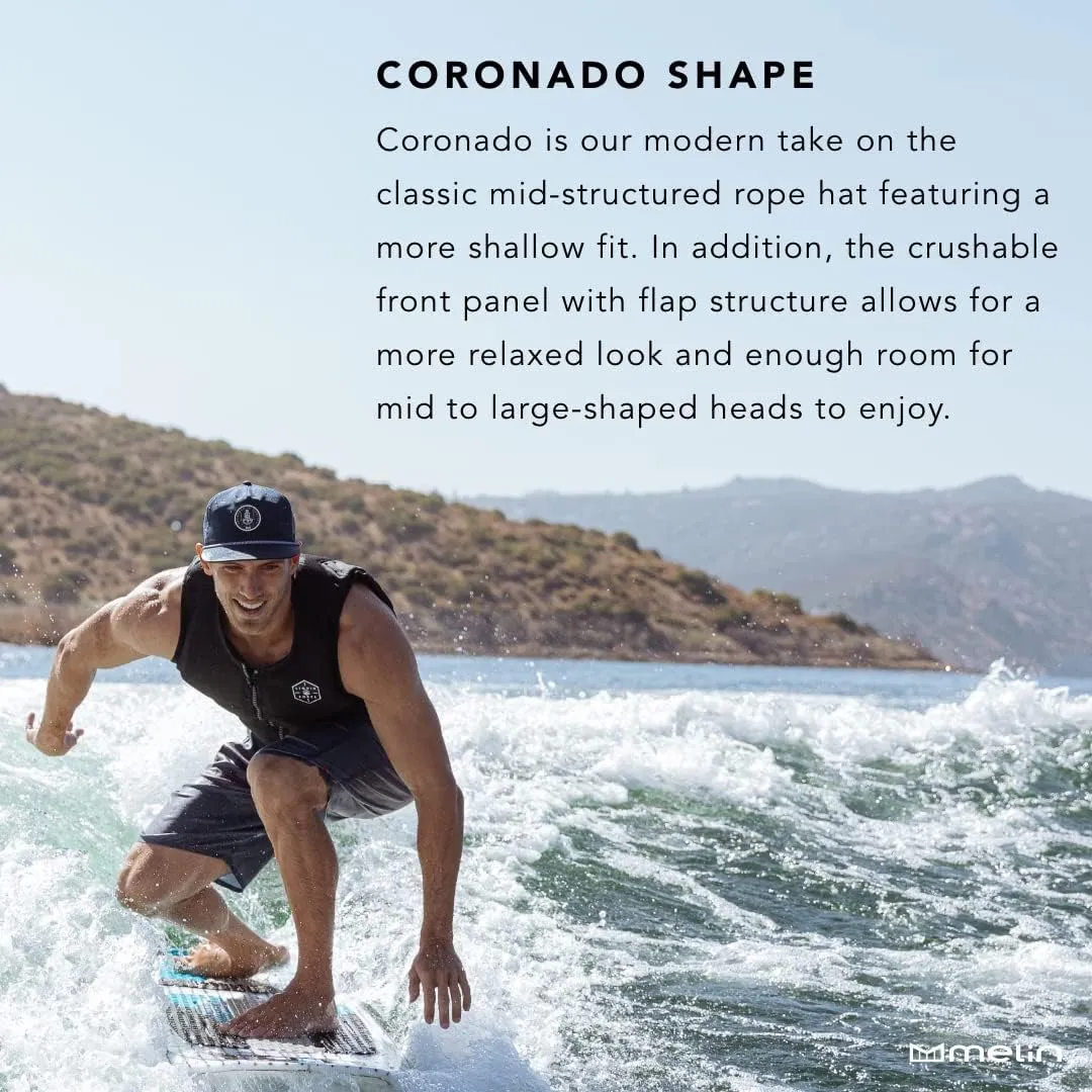 melin Coronado Brick Hydro Rope Hat, Water-Resistant Baseball Caps for Men & Women, Golf, Running, or Workout Hat