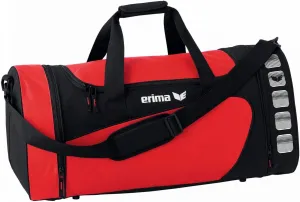 Men's Spacious Sports Bag-Red/Black, Large
