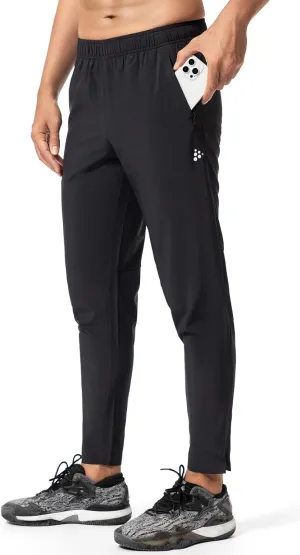 Mens Sweatpants with Pockets, Mens Quick Dry Joggers, Lightweight Athletic Pants for Men, Waterproof Running Pants