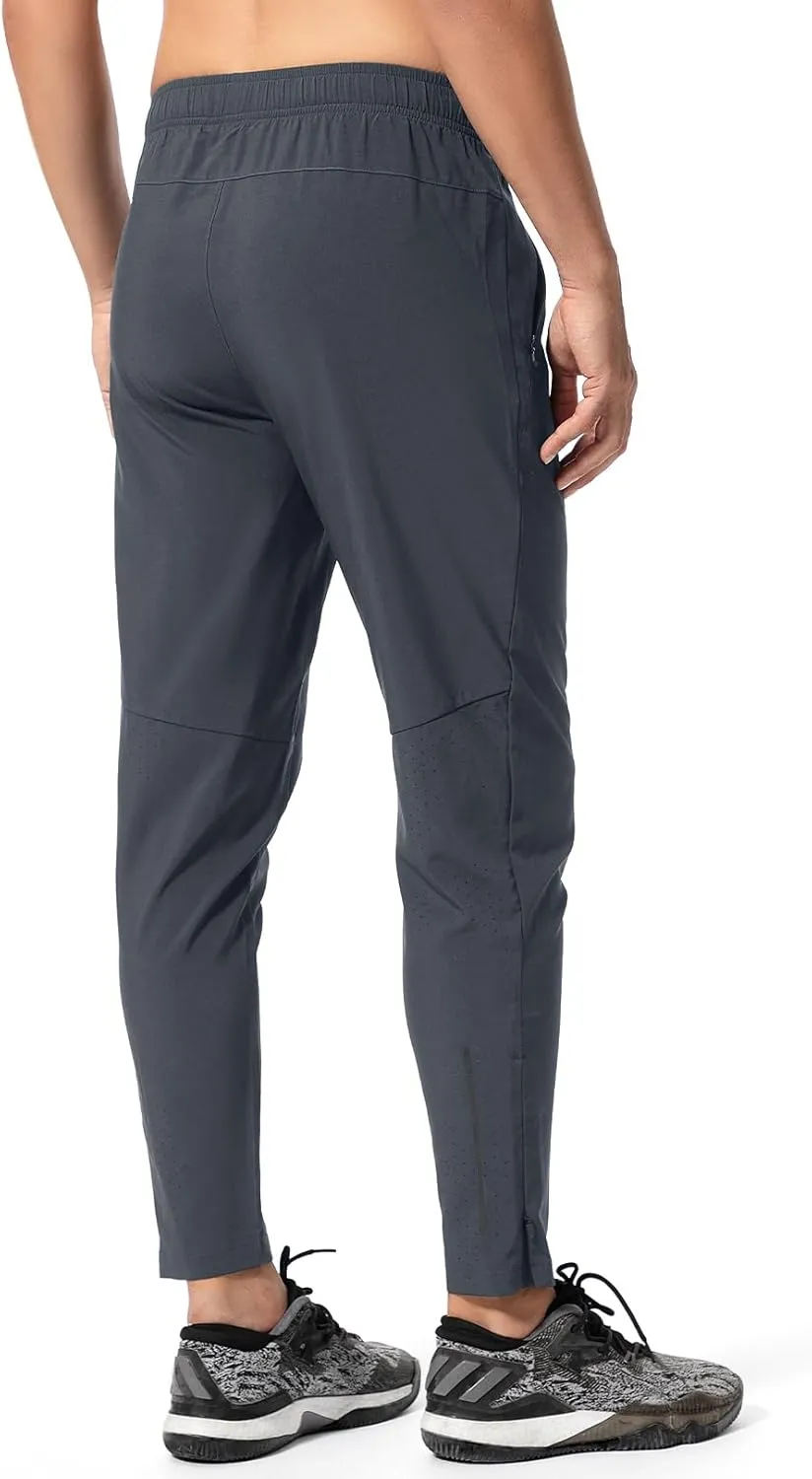 Mens Sweatpants with Pockets, Mens Quick Dry Joggers, Lightweight Athletic Pants for Men, Waterproof Running Pants