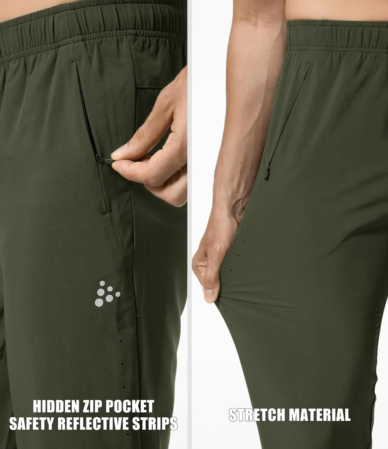 Mens Sweatpants with Pockets, Mens Quick Dry Joggers, Lightweight Athletic Pants for Men, Waterproof Running Pants