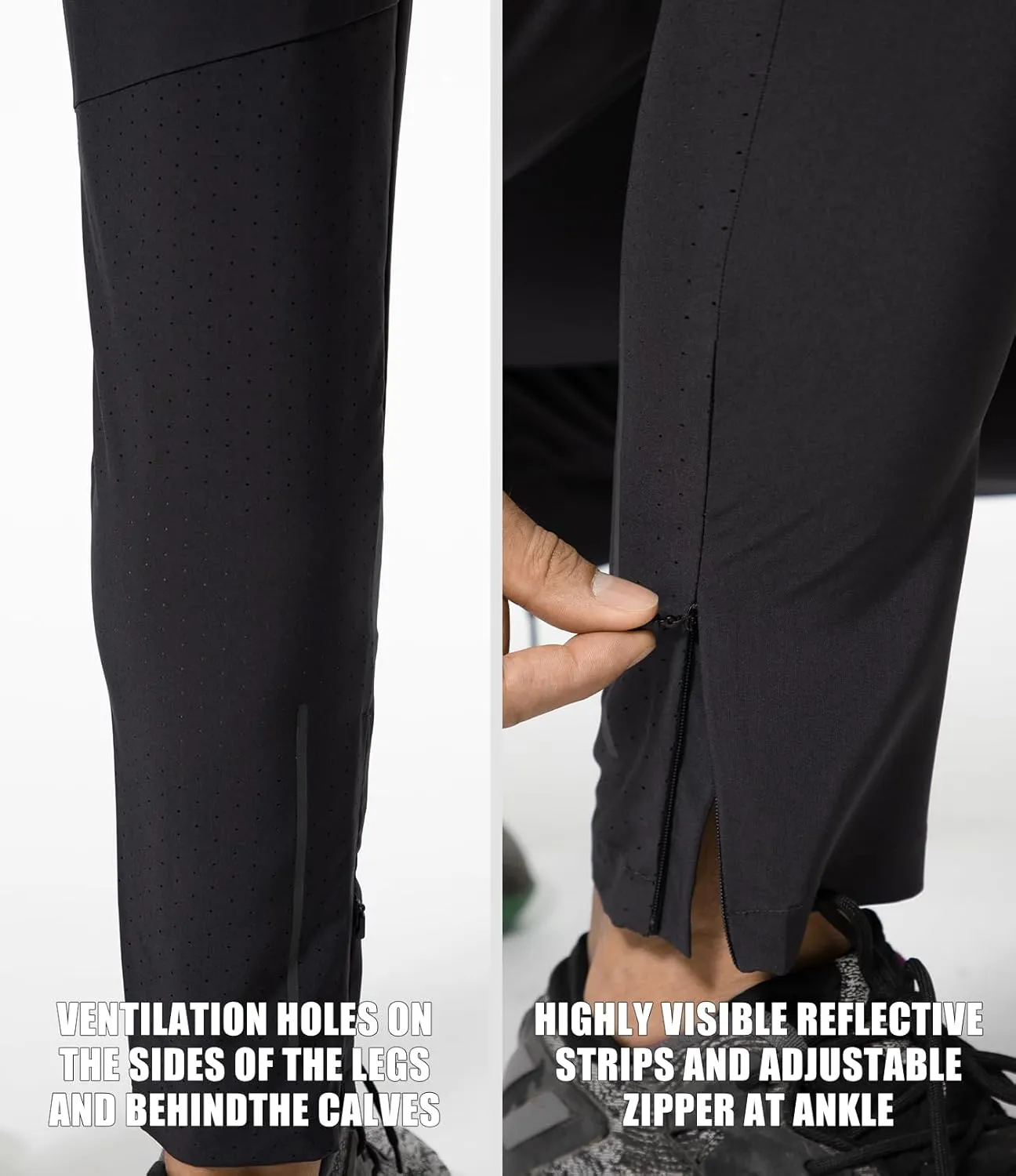Mens Sweatpants with Pockets, Mens Quick Dry Joggers, Lightweight Athletic Pants for Men, Waterproof Running Pants