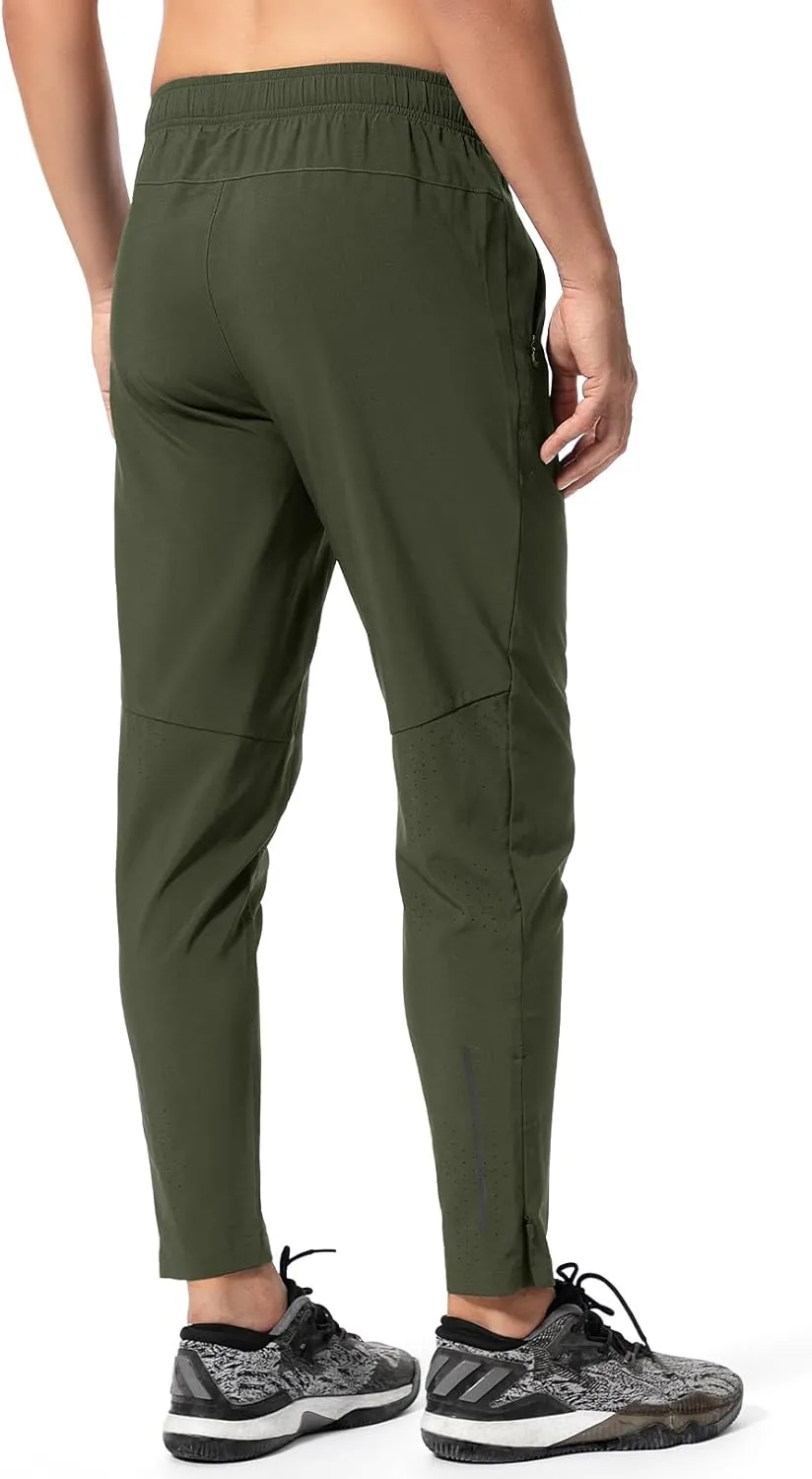 Mens Sweatpants with Pockets, Mens Quick Dry Joggers, Lightweight Athletic Pants for Men, Waterproof Running Pants