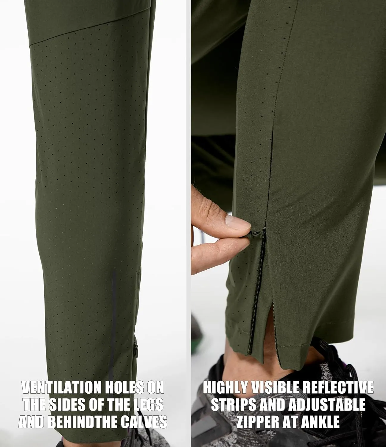 Mens Sweatpants with Pockets, Mens Quick Dry Joggers, Lightweight Athletic Pants for Men, Waterproof Running Pants