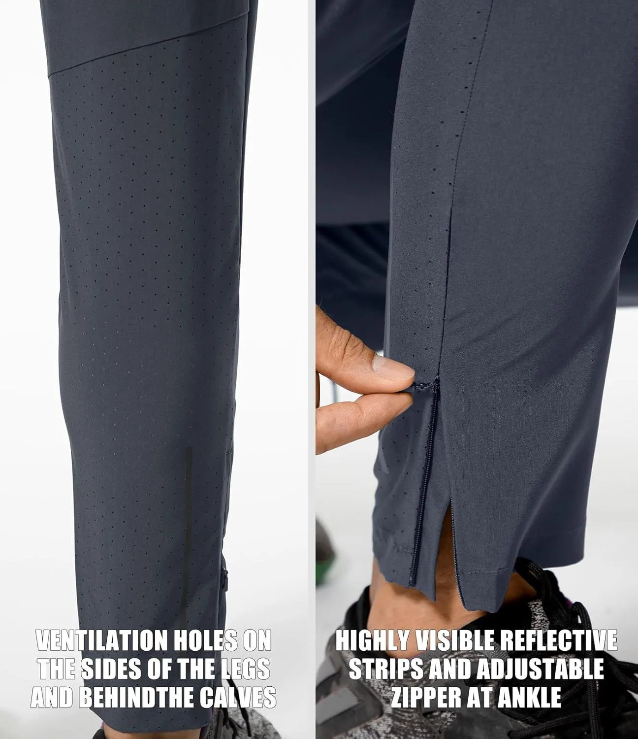 Mens Sweatpants with Pockets, Mens Quick Dry Joggers, Lightweight Athletic Pants for Men, Waterproof Running Pants