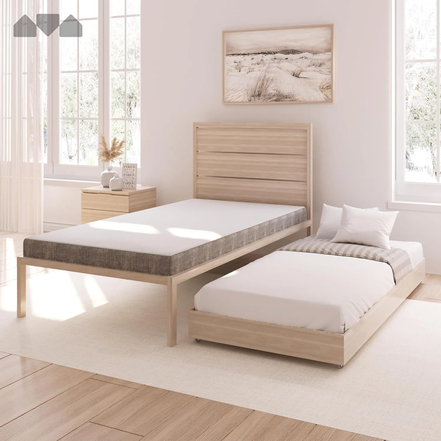 Milliard 5 in. Memory Foam Mattress Cot - for Bunk Bed, Daybed, Trundle or Folding Bed Replacement (1 Pack)