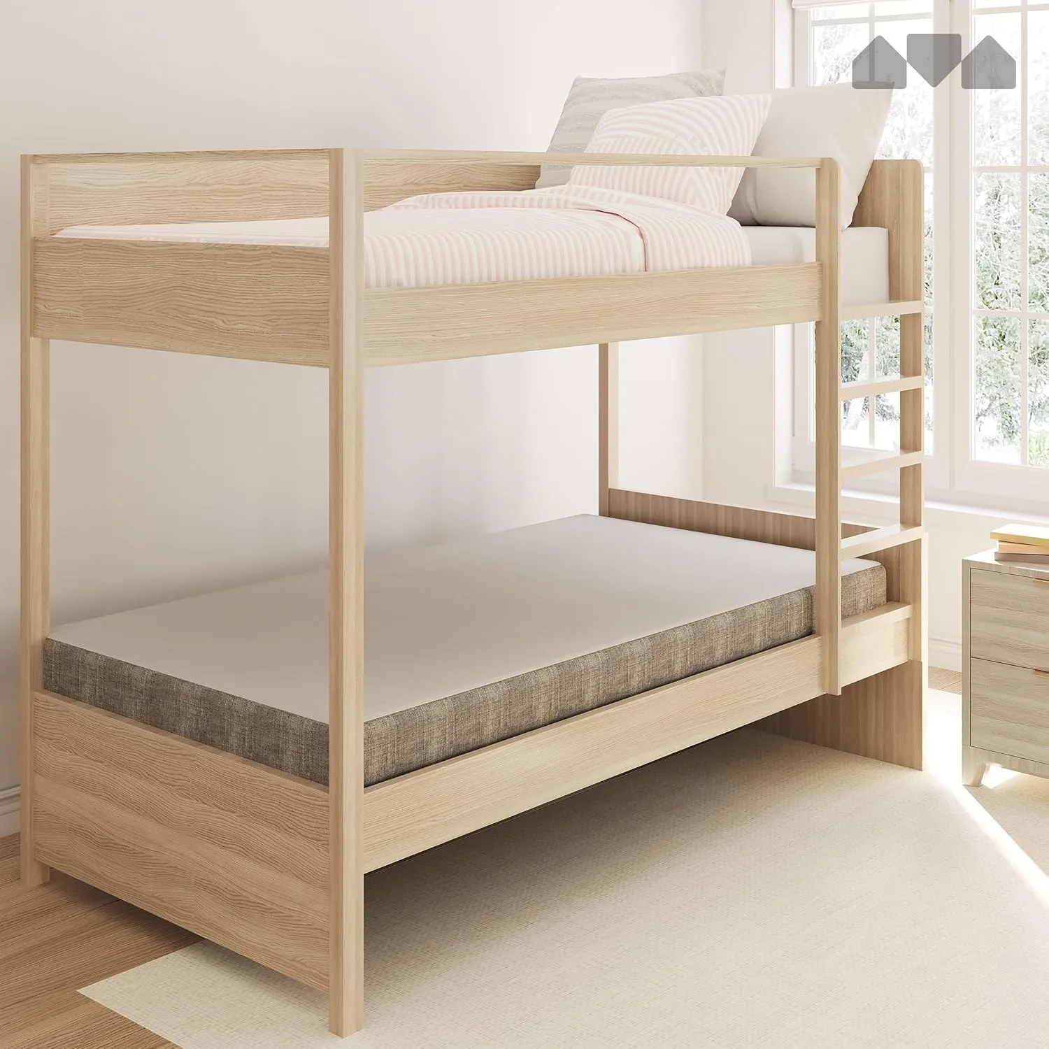 Milliard 5 in. Memory Foam Mattress Cot - for Bunk Bed, Daybed, Trundle or Folding Bed Replacement (1 Pack)