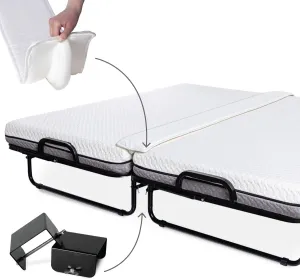 Milliard Diplomat Folding Bed Converter Kit, Bed Bridge Bed Gap Filler, Convert Cot to Queen, Twin to King