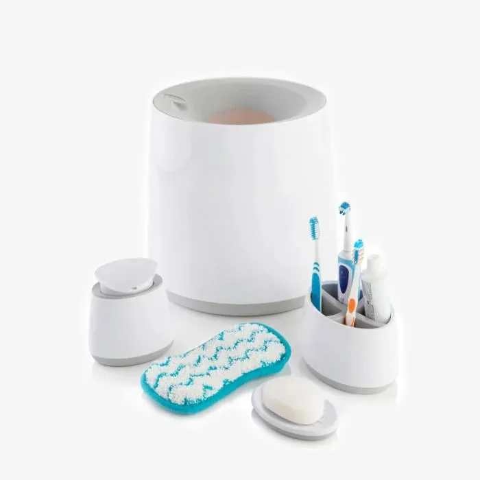 Minky Bathroom Bin Bundle with Pad