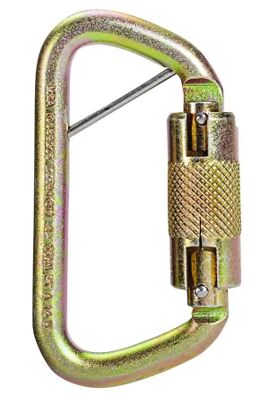 MSA SRCC413 Steel Auto-Locking Carabineer, 9/16" Gate, 4.18" Length