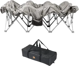 Naturehike CosyWild 2 Person Camping Cot Frame Only, Air Mattress Not Included, Folding Full Size Camping Bed Frame with Side Pocket and Carry Bag