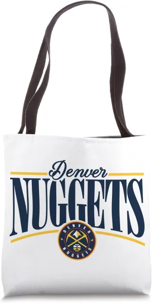 NBA - Denver Nuggets Logo Arch Navy Gold And White Tote Bag