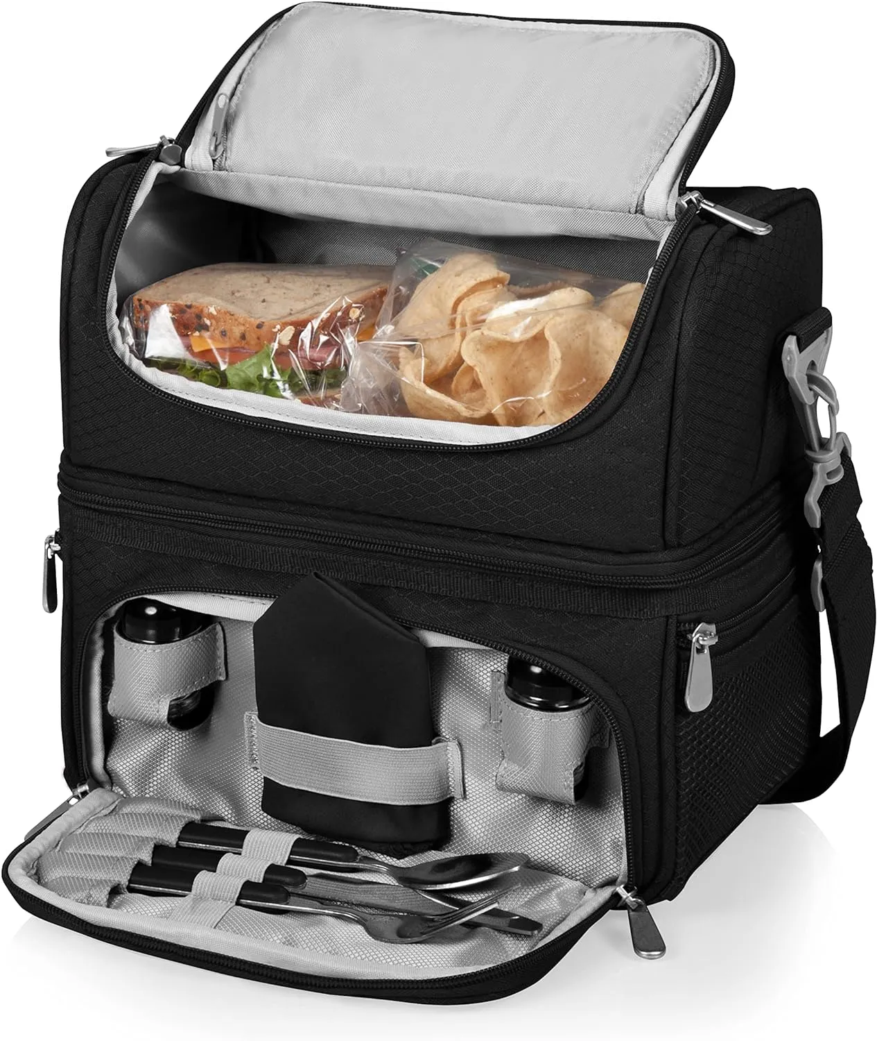 NCAA Oregon Ducks Pranzo Lunch Bag - Insulated Lunch Box with Picnic Set - Lunch Cooler Bag