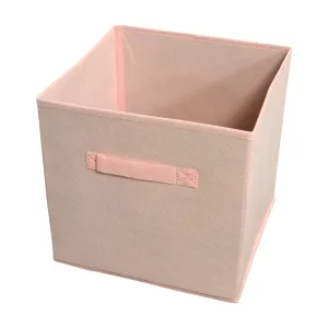 Neat Household Storage Bins - 4 Pack for Cube Shelf Organization, Mesh Fabric and Non-Woven Durability, Collapsible Design - Rose Quartz