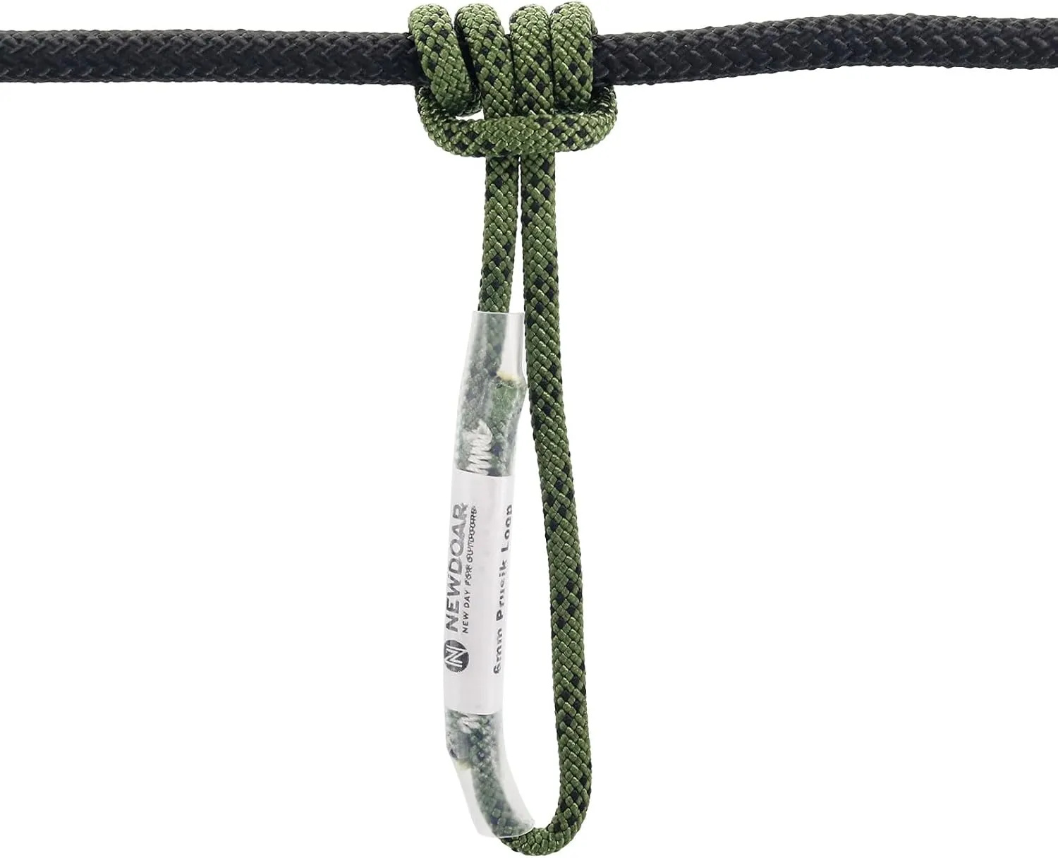 NewDoar 6mm (1/4") Prusik Cord Pre-Sewn 12KN/2700lb Aramid Auto Block Cord High Strength Prusik Arborist Rope for Outdoor Climbing Arborist Rescue Mountaineering-120cm/48''/1pc