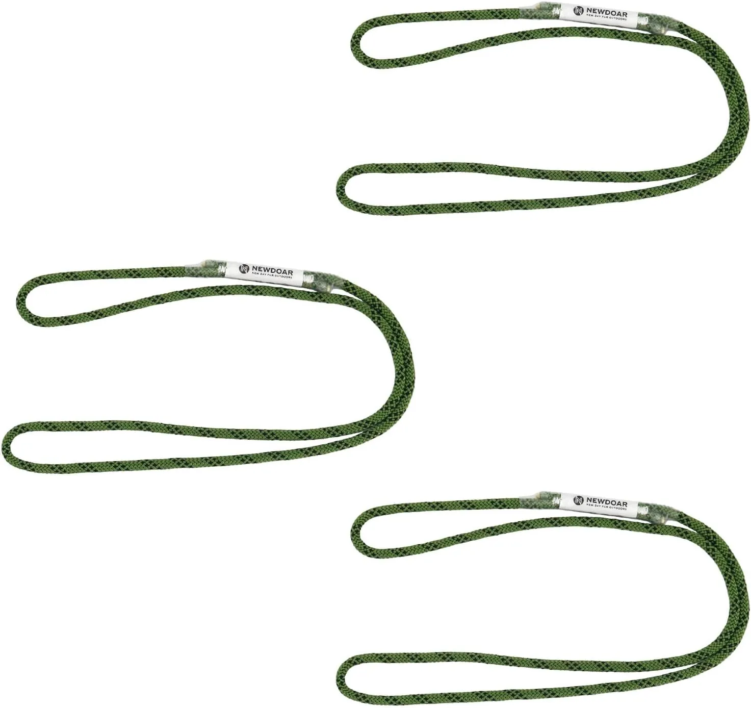 NewDoar 6mm (1/4") Prusik Cord Pre-Sewn 12KN/2700lb Aramid Auto Block Cord High Strength Prusik Arborist Rope for Outdoor Climbing Arborist Rescue Mountaineering-120cm/48''/3pcs