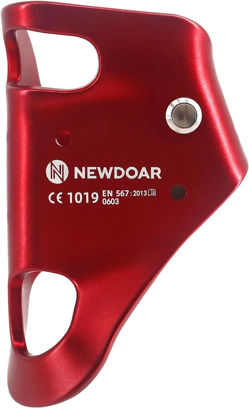 NewDoar Rock Climbing Chest Ascender Abdominal for Vertical Rope Climbing CE Certified Rope Clamp for 8~13MM Rope
