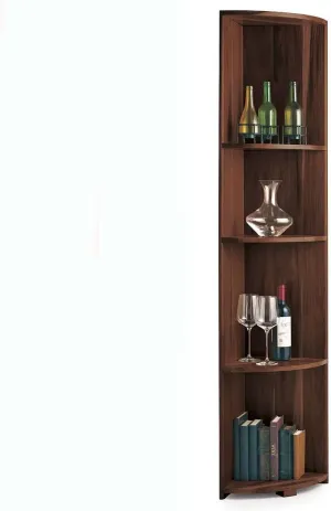 N'FINITY Wine Rack Kit- Quarter Round Shelf - Dark Walnut Stain