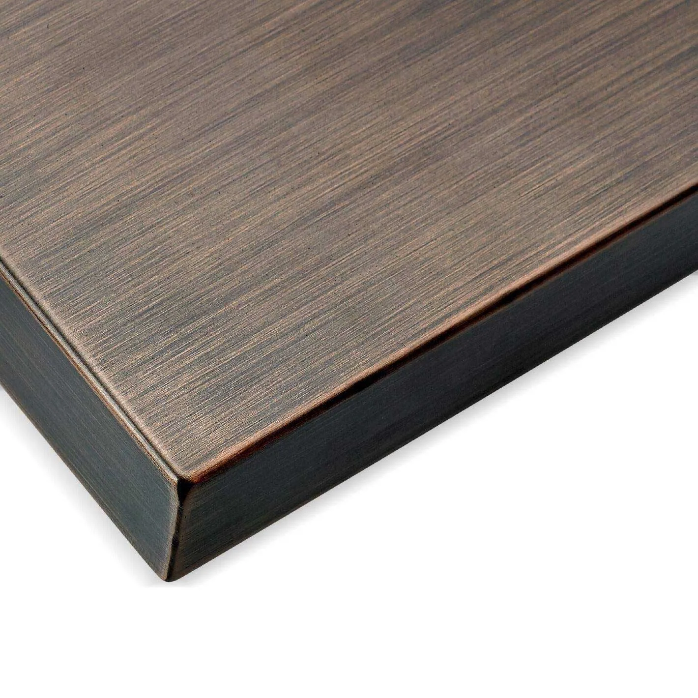 Oil Rubbed Bronze Stainless Steel Rectangular Fire Pit Covers