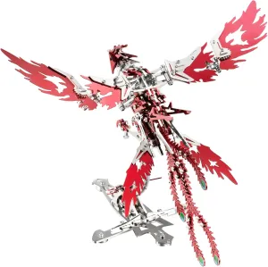 OreilleStar 3D Metal Puzzles for Adults Model Kits: DIY Assembly Mechanical Phoenix Stainless Steel Animal Building Block Birthday Gifts for Men Women
