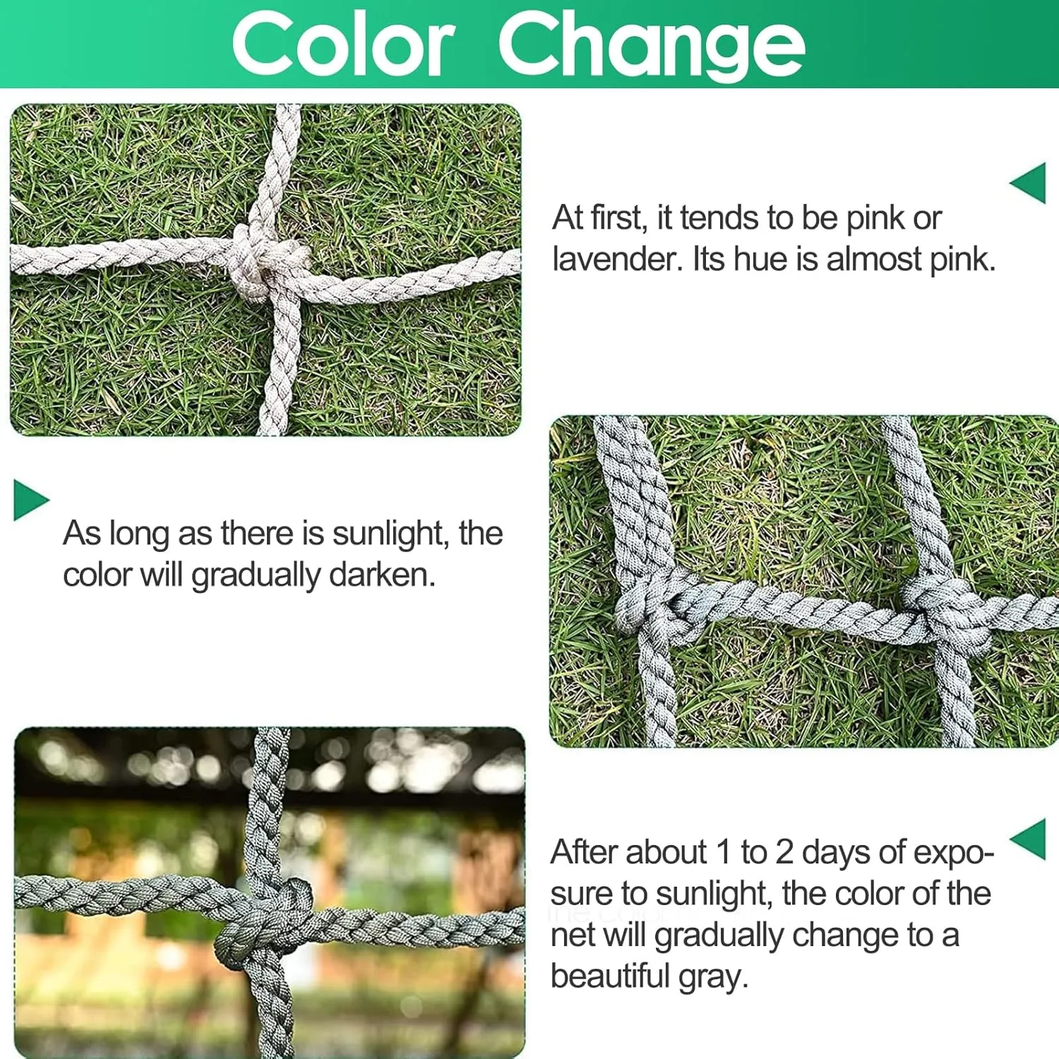 Outdoor Climbing Cargo Net Climbing Heavy-Duty Climbing Net Net Safety Net Rope Ladder Polyester Fiber, Rope Fence Stairs Balcony Railings Garden Playground Cargo Net(Size:2Mx6M(6.6FTx19.7FT))