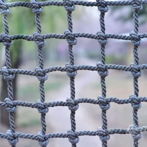 Outdoor Climbing Net, Climbing Cargo Net for Kids-Adults, Heavy-Duty Large Military Playground Equipment, Rope Ladder, Swing, Tree House, Climbing Frame.,1m*1m