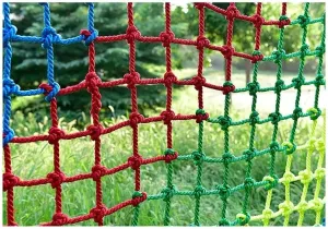 Outdoor Climbing Net for Kids and Adult,Climbing Net for Swing Set, Heavy Duty Rope Outdoor Cargo Webbing Net,Military Climbing Cargo Net(8mm-8cm,2X4m/6.6X13.12ft)