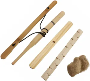 Outdoor Fire Making Tool Fire Starter for Campfires Wooden Starter and Drill