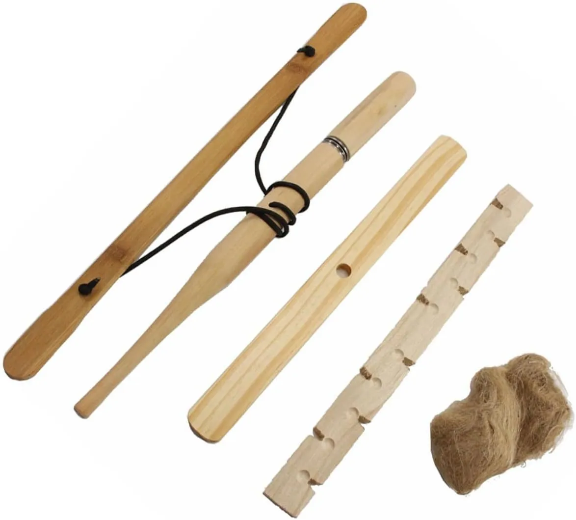Outdoor Fire Making Tool Fire Starter for Campfires Wooden Starter and Drill
